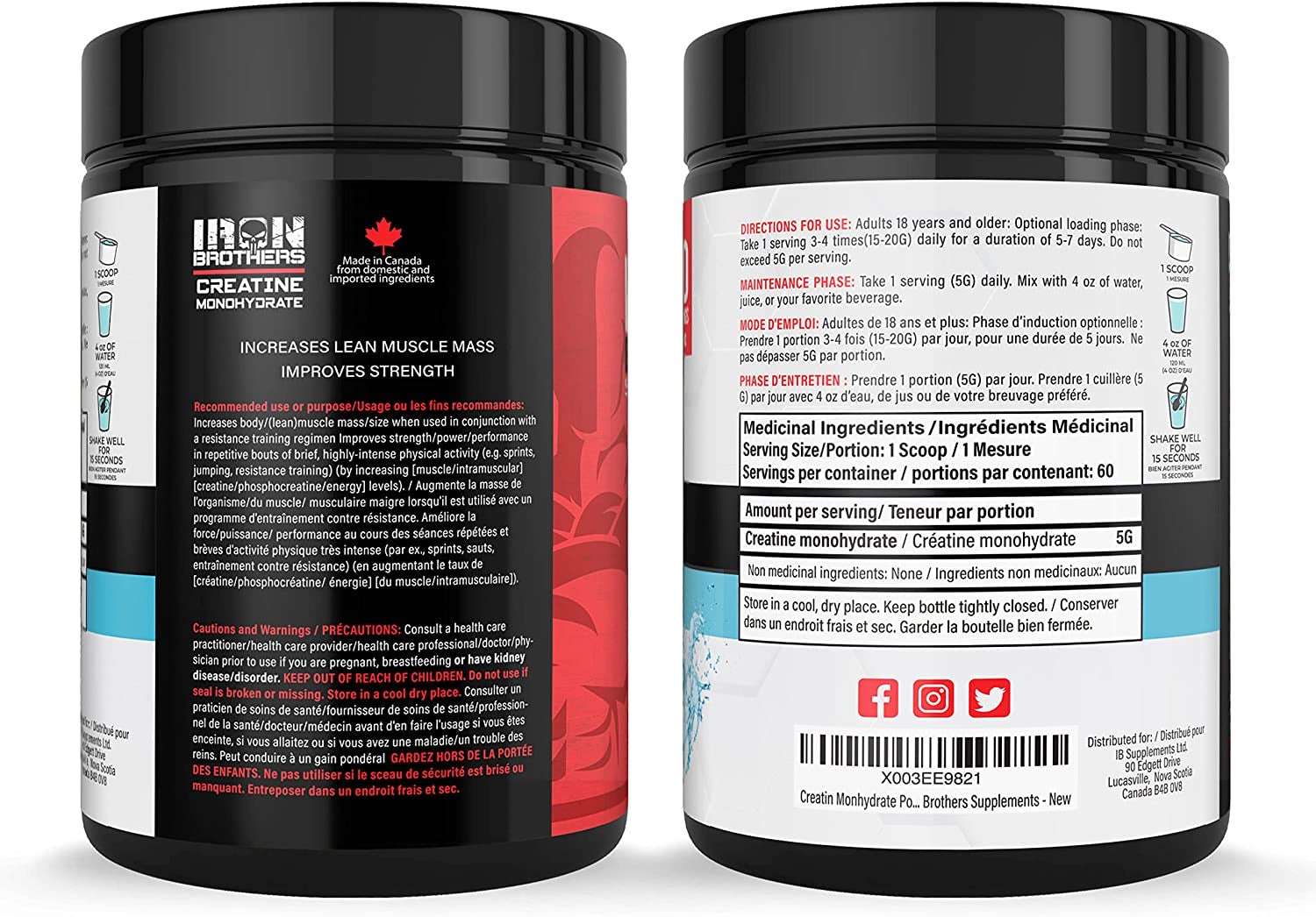 Iron Brothers Creatine Monohydrate