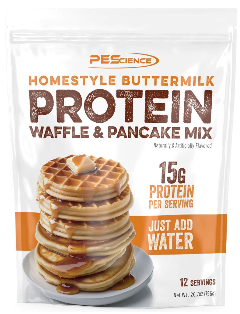 PEScience Homestyle Buttermilk Protein Pancake & Waffle Mix