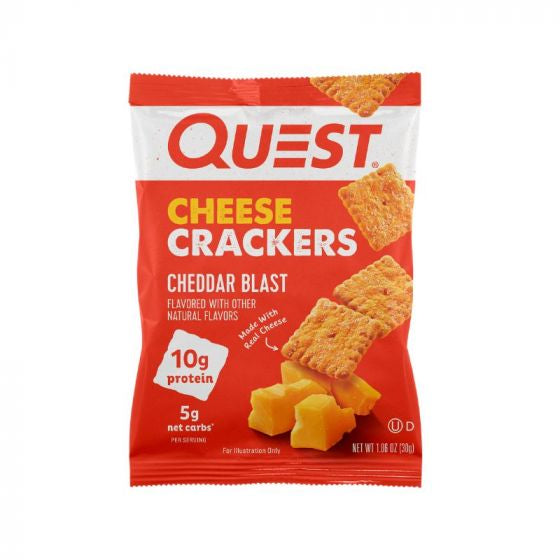 Quest Cheese Crackers bags