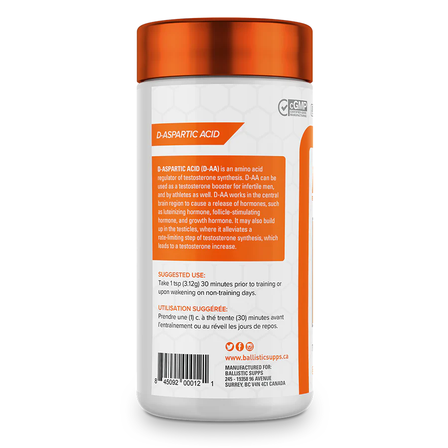 Ballistic Labs D-Aspartic Acid Powder