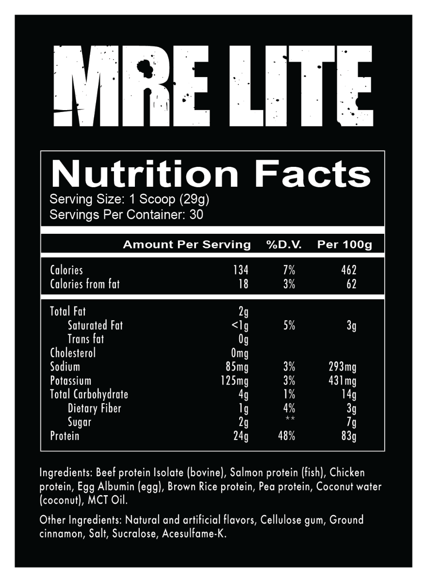 Redcon1 MRE Lite 1.92lbs