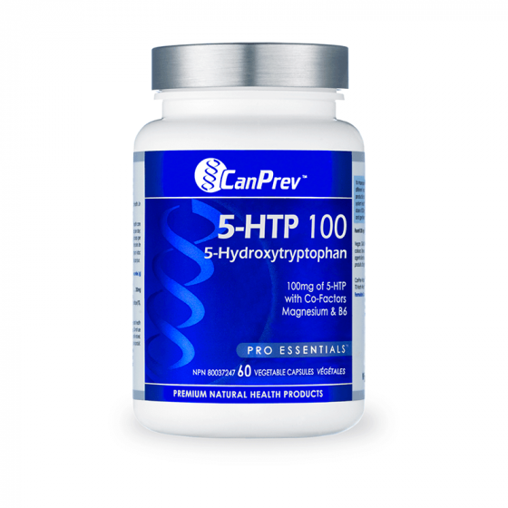 Canprev 5-HTP 100 with B6 and Magnesium 60 V-Caps