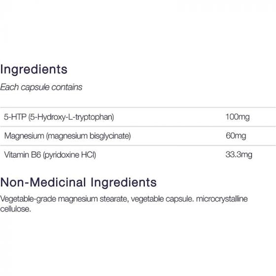 Canprev 5-HTP 100 with B6 and Magnesium 60 V-Caps