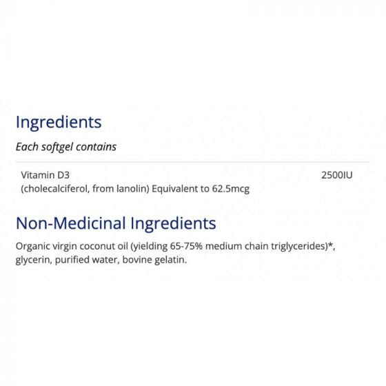 CanPrev D3 2500IU 120 Softgels