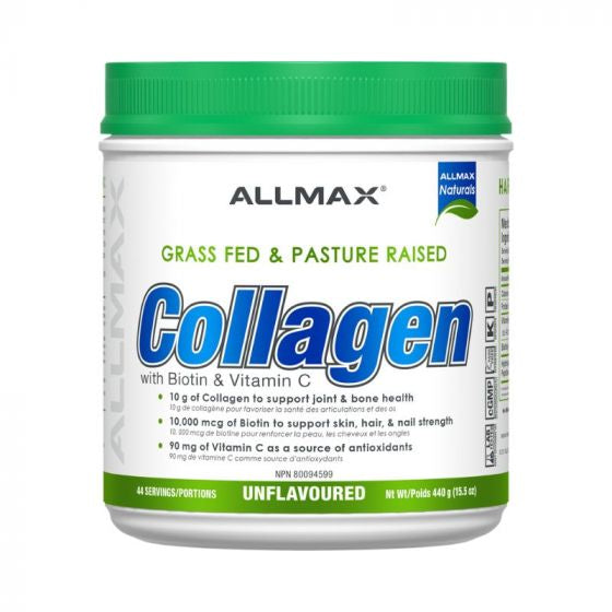 Allmax Naturals Collagen with Biotin & Vitamin c 44 Servings Unflavoured